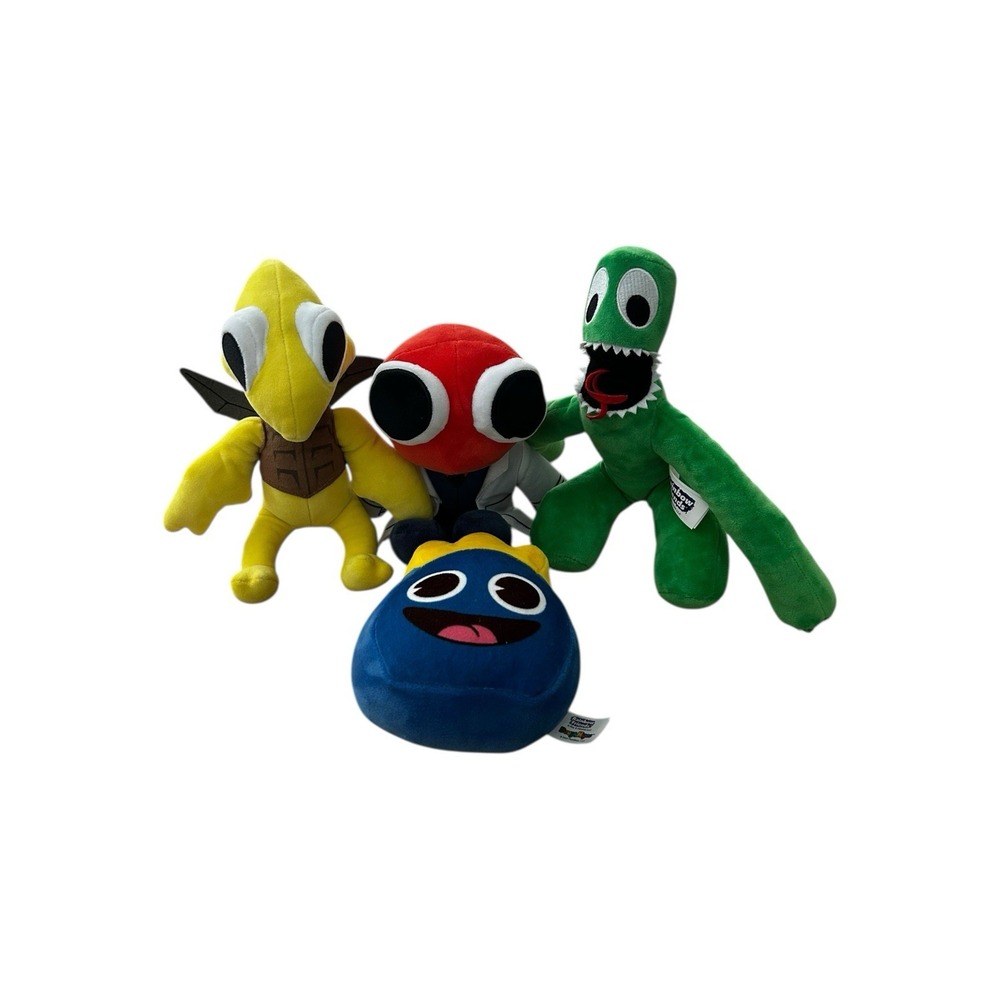 Rainbow Friends Plush Cartoon Lot Of 4